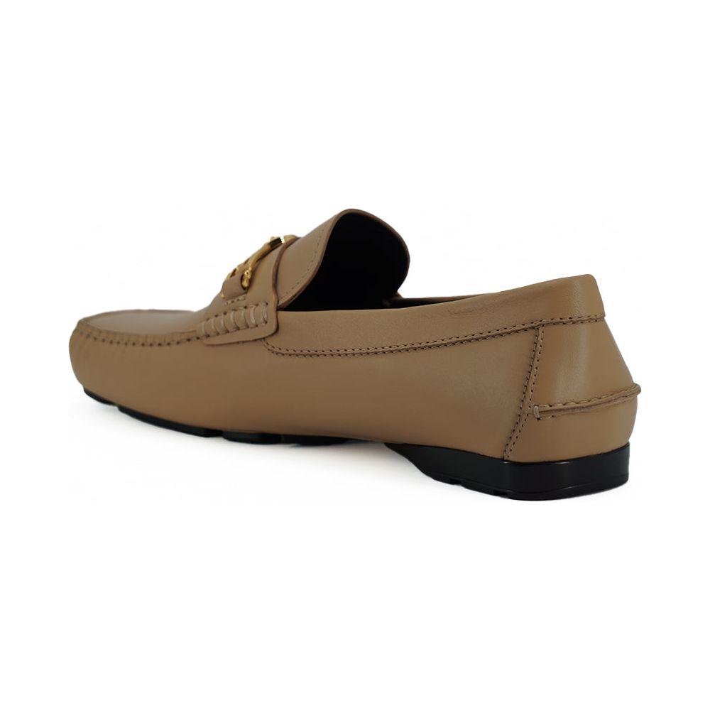 حذاء Versace Exquisite Medusa المصنوع من الجلد باللون الذهبي