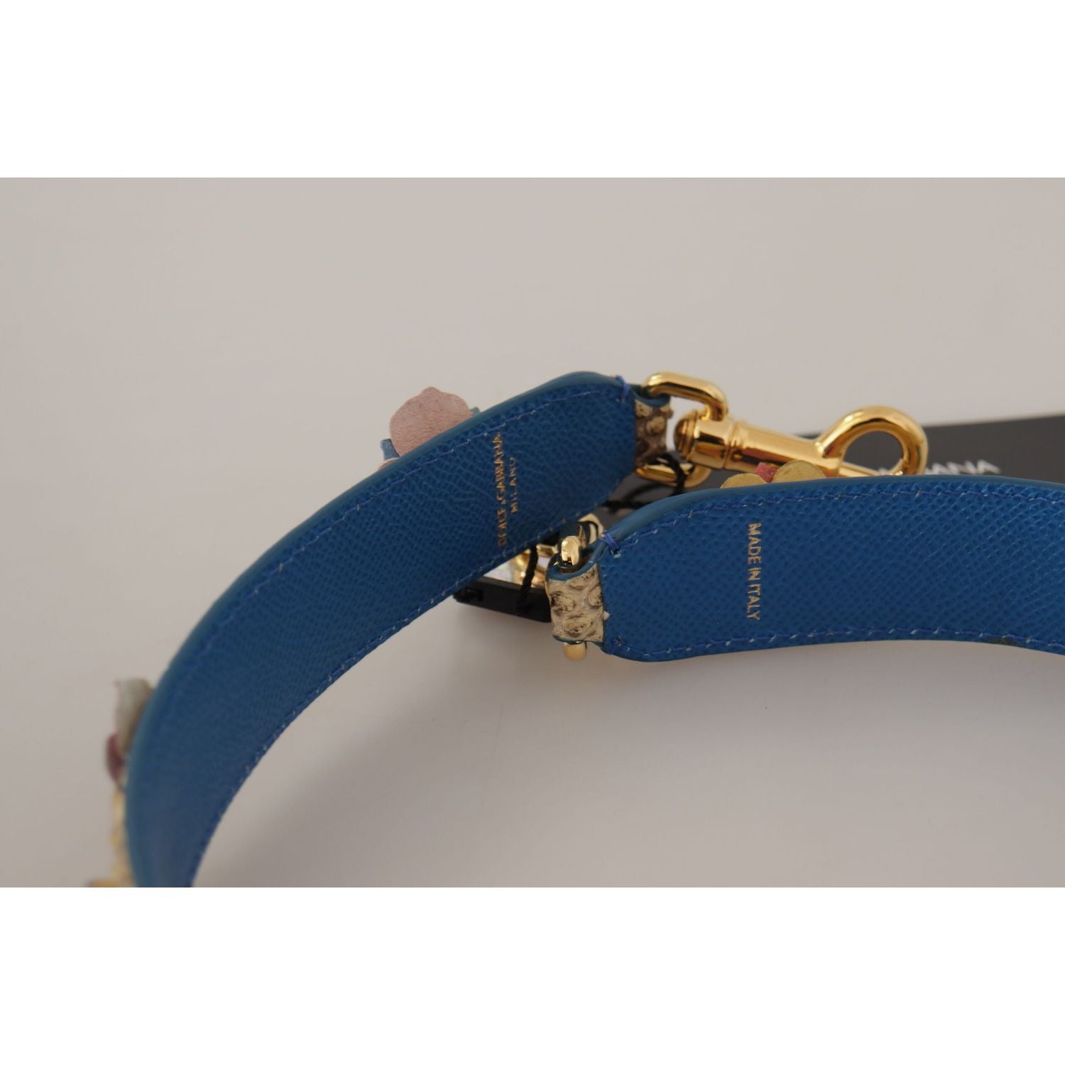 حزام جلد الثعبان البيج الأنيق من دولتشي آند غابانا