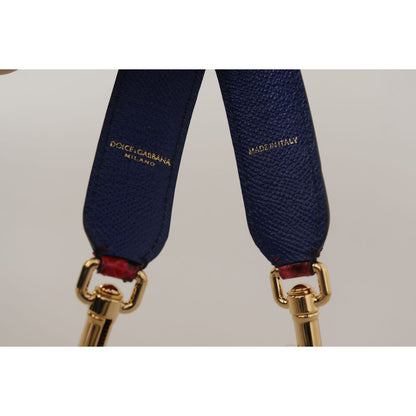 Dolce & Gabbana Red Exotic Leather Crystals Shoulder Strap