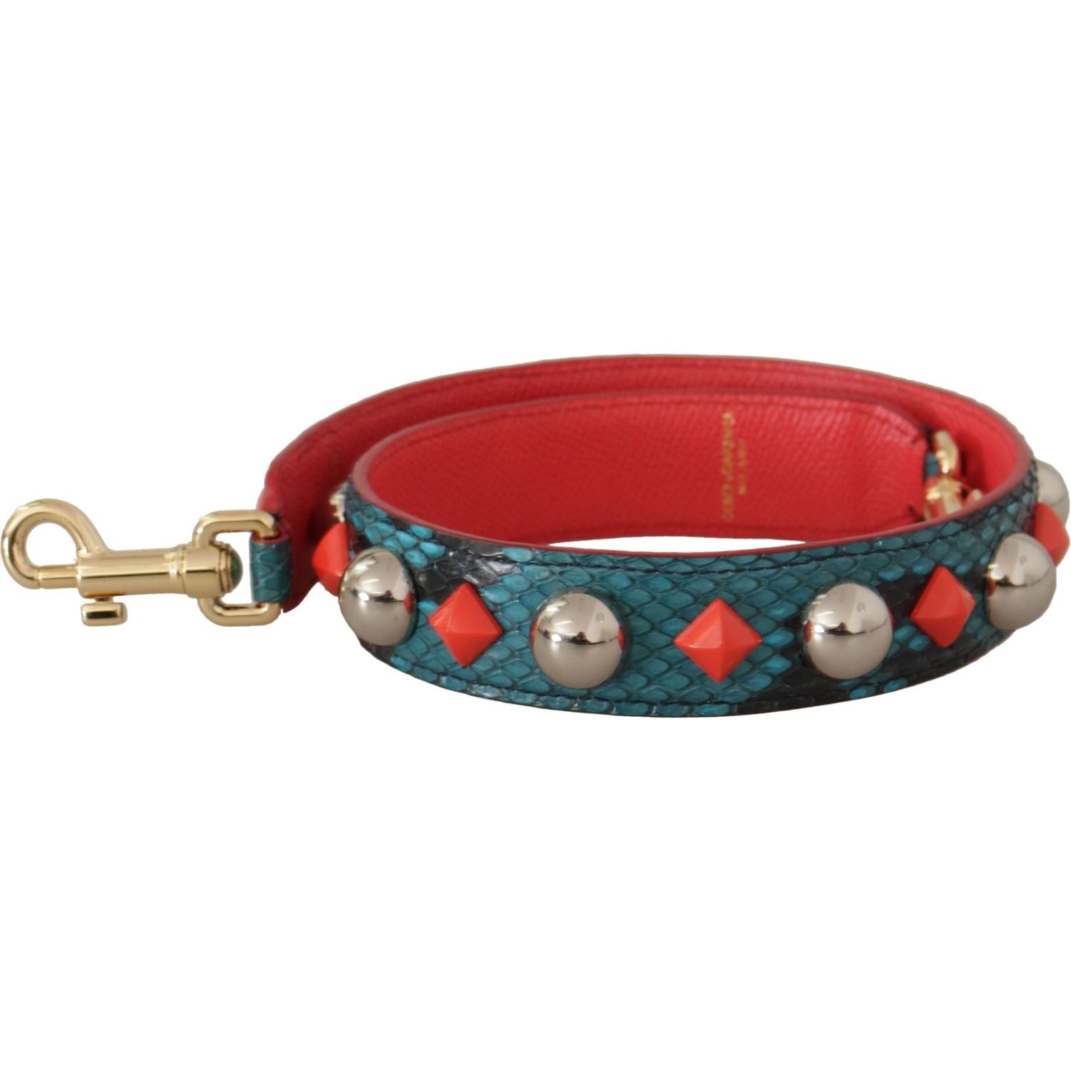 حزام كتف من الجلد باللون الأخضر الزمردي من دولتشي آند غابانا