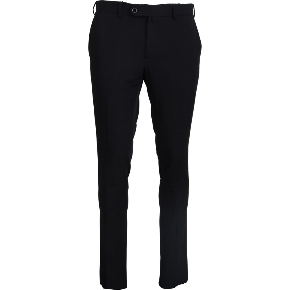 Domenico Tagliente Black Tapered Dress Formal Pants PAN74147 - 58