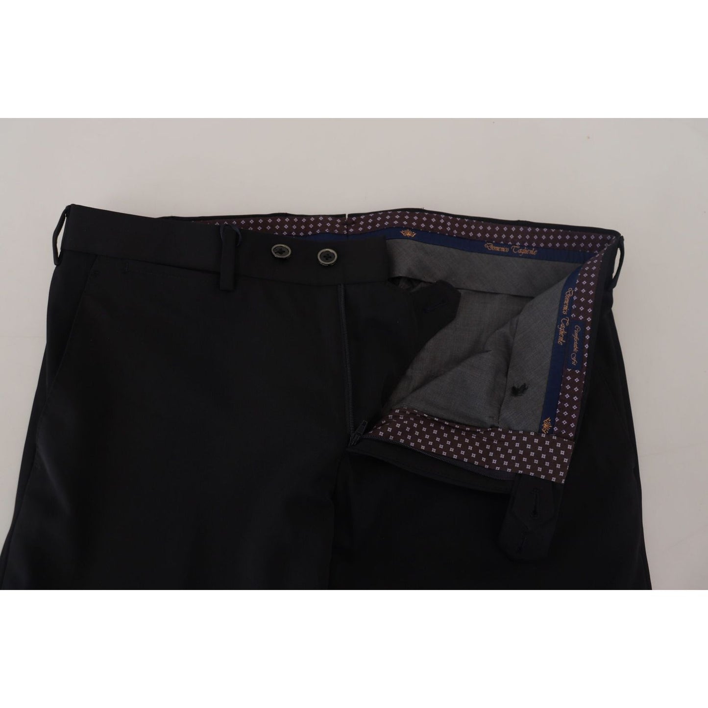 Domenico Tagliente Black Tapered Dress Formal Pants PAN74147 - 58