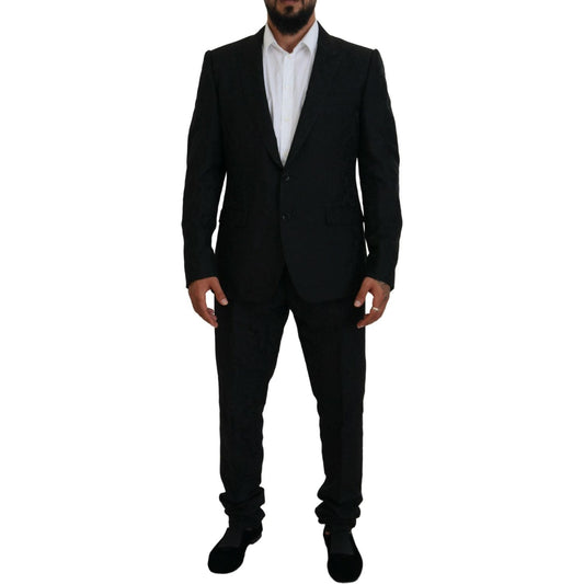 Dolce & Gabbana Black Single Breasted 2 Piece MARTINI Suit KOS2134 - 56