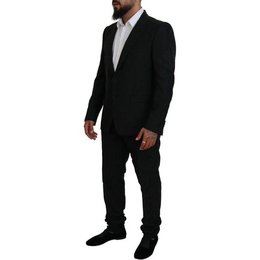Dolce & Gabbana Black Single Breasted 2 Piece MARTINI Suit KOS2134 - 56