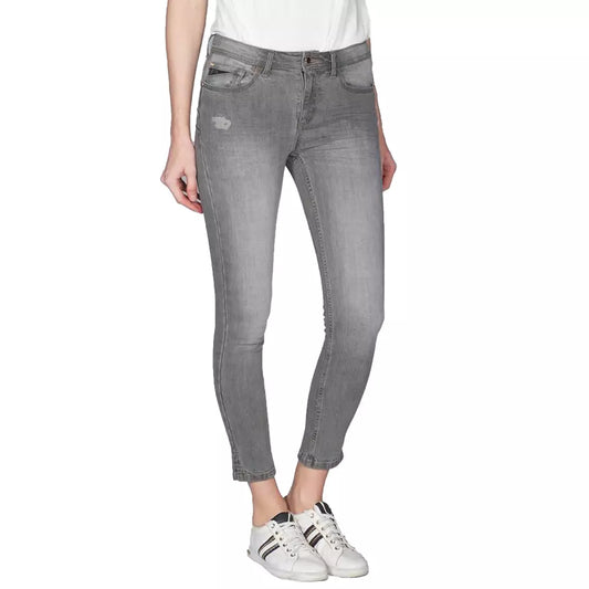 Yes Zee Gray Cotton Women's Jeans