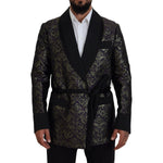 Dolce & Gabbana Gold Purple Baroque Jacket Blazer Robe KOS2114- 48