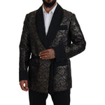 Dolce & Gabbana Gold Purple Baroque Jacket Blazer Robe KOS2114- 48