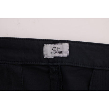 GF Ferre Blue Cotton Stretch Chinos Pants