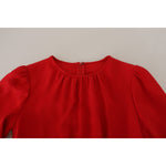 Dolce & Gabbana Red Silk Sheath A-line Knee Length Dress DR28907-38