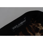 Dolce & Gabbana Black Lambskin Leather A-line Mini Skirt SKI1906 - 42