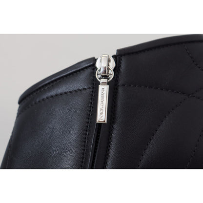 Dolce & Gabbana Black Devotion Quilted Buckled Ankle Boots Shoes