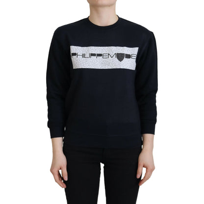 Philippe Model Black Printed Long Sleeves Pullover Sweater