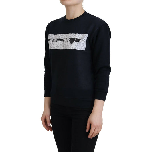 Philippe Model Black Printed Long Sleeves Pullover Sweater TSH83276-38