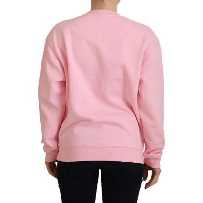 Philippe Model Pink Printed Long Sleeves Pullover Sweater