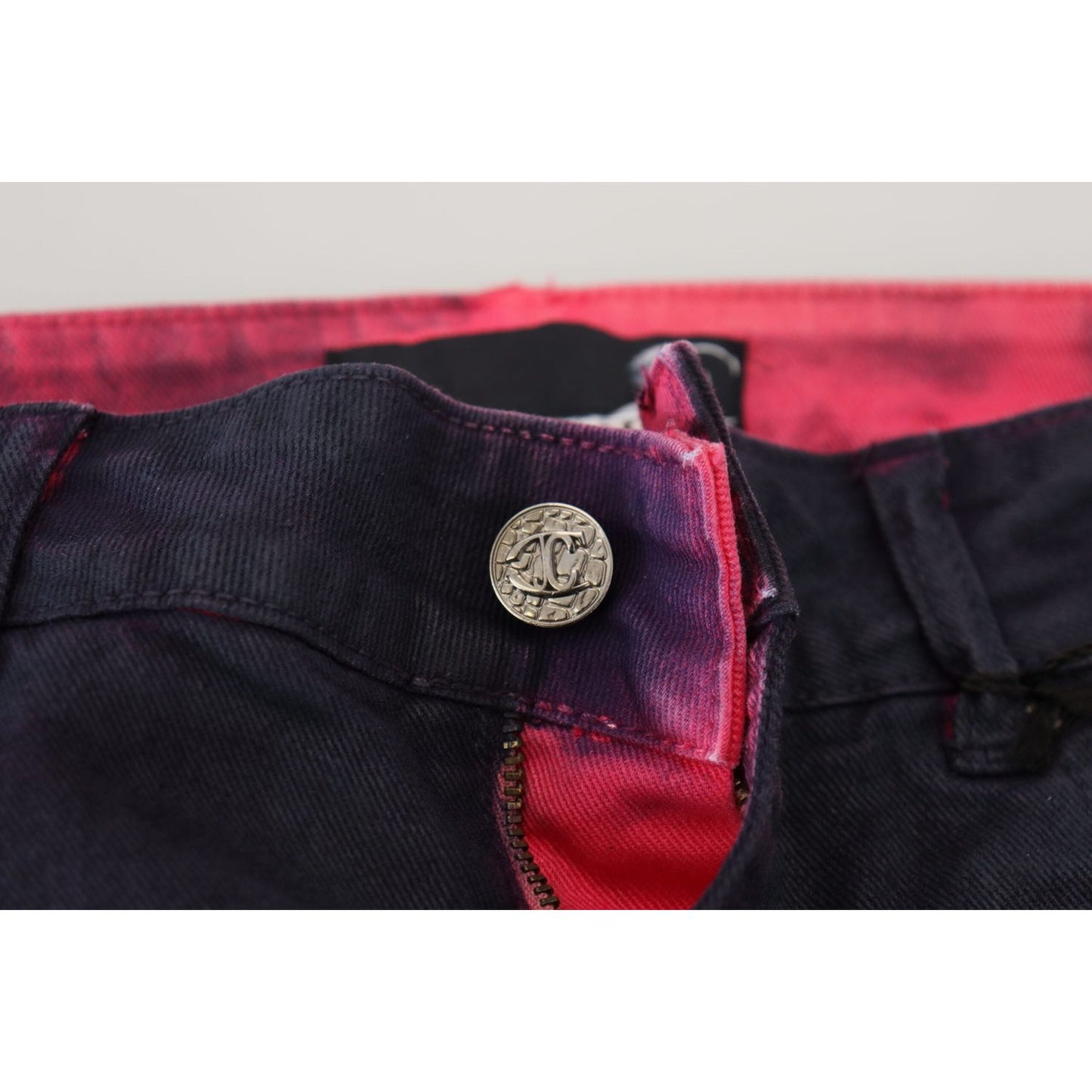 Just Cavalli Black Low Waist Slim Fit Women Casual Denim Jeans PAN70353- 26