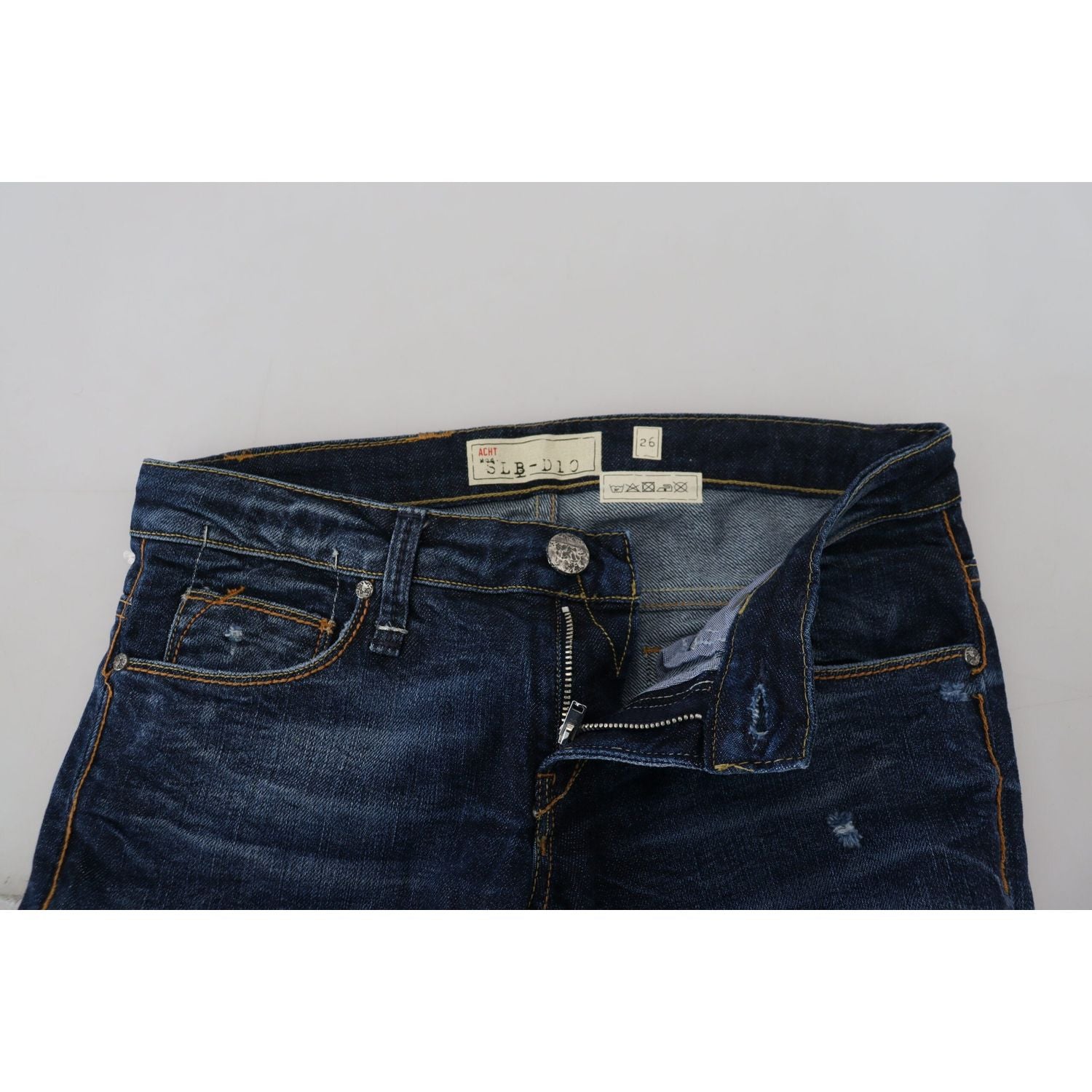 بنطلون جينز ضيق بخصر منخفض من Acht Chic