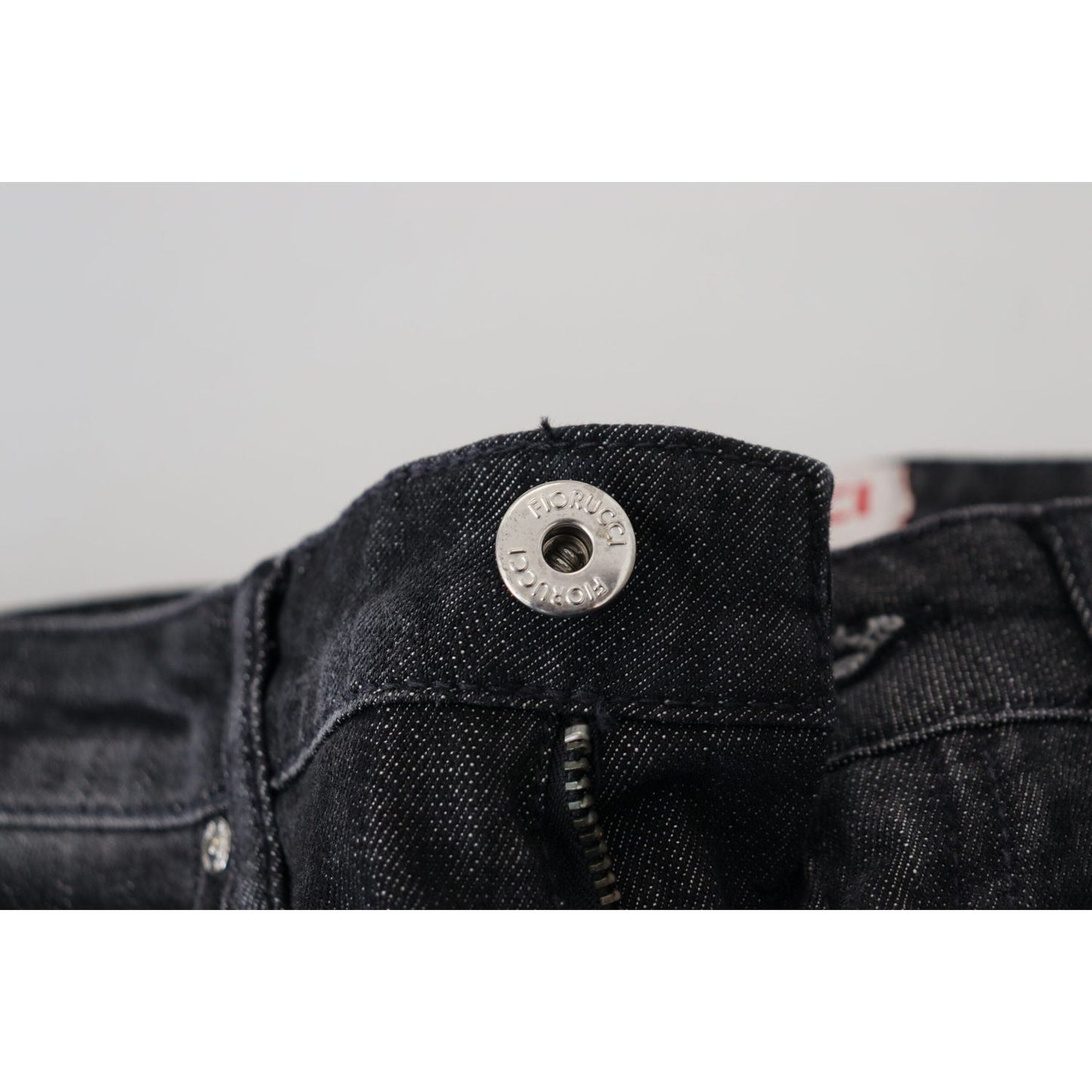 Fiorucci Black Cotton Low Waist Skinny Women Casual Jeans PAN74075-28