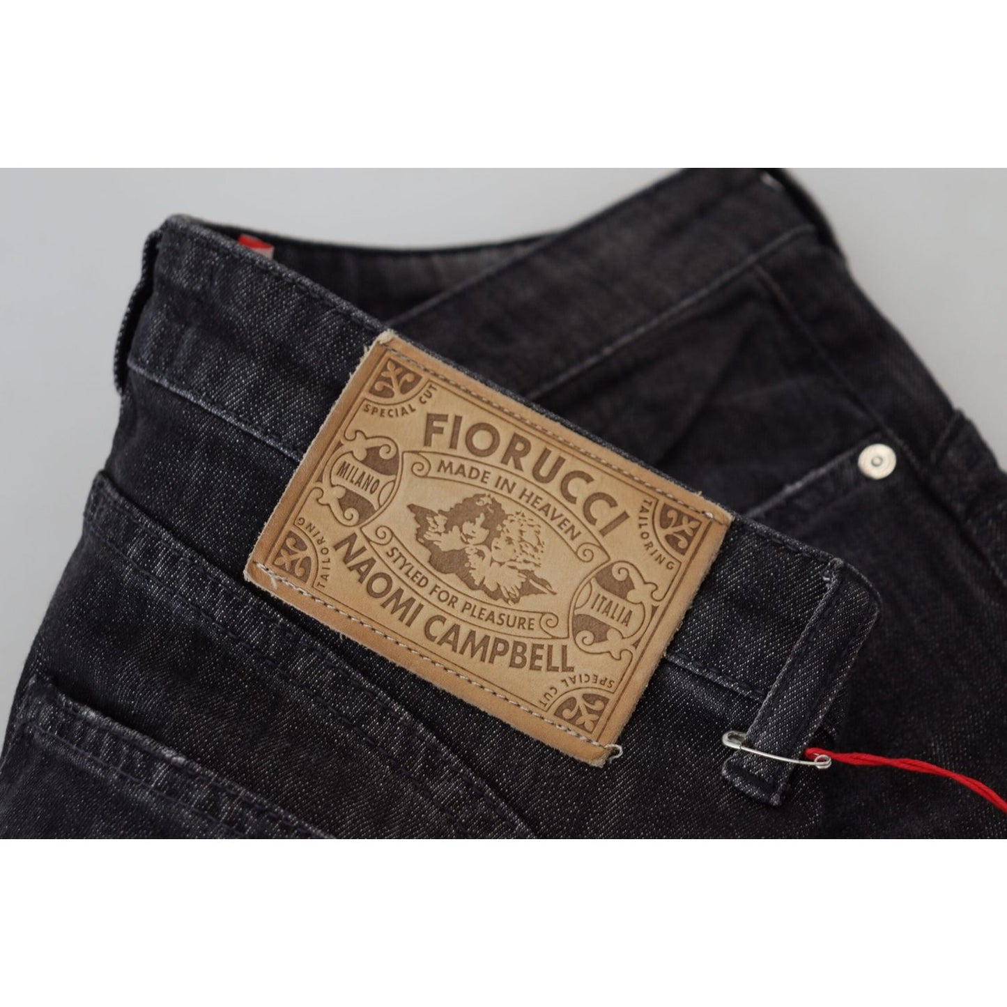 Fiorucci Black Cotton Low Waist Skinny Women Casual Jeans PAN74075-28