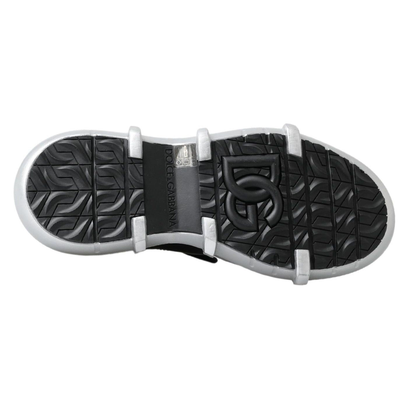 حذاء رياضي أسود عالي الرقبة من دولتشي آند غابانا