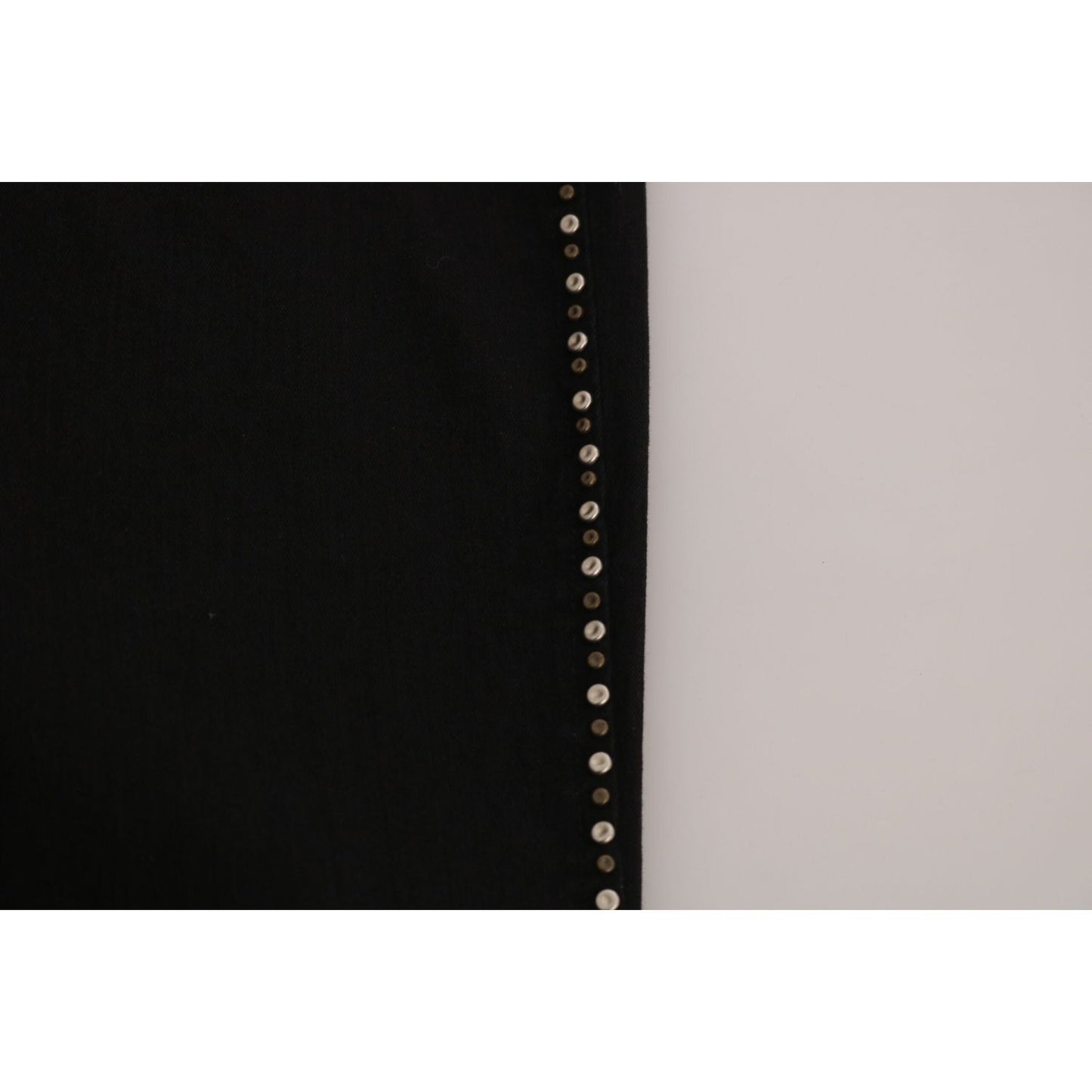 Costume National Black Embellished Mid Waist Skinny Denim Jeans PAN70646-26