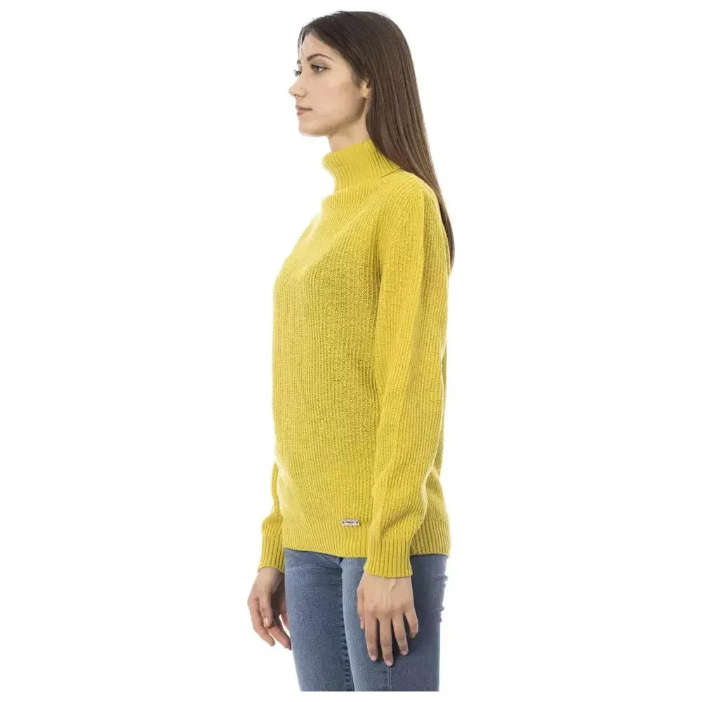 Baldinini Trend Yellow Wool Sweater