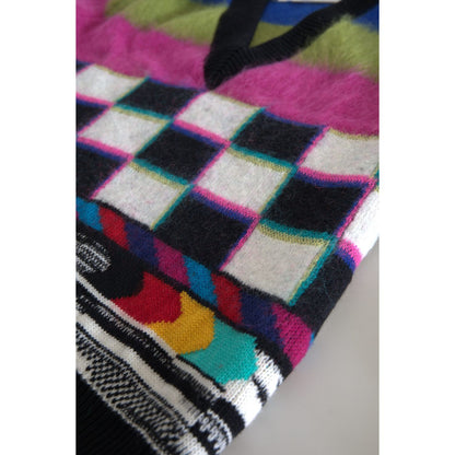 سترة فاخرة متعددة الألوان بفتحة رقبة على شكل حرف V من دولتشي آند غابانا