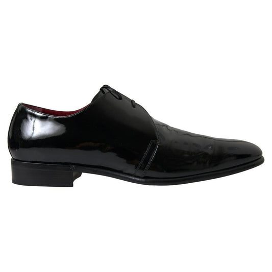 Dolce & Gabbana Black Patent Leather Formal Shoes MV5120-44