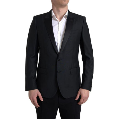 Dolce & Gabbana Black Wool Single Breasted MARTINI Blazer