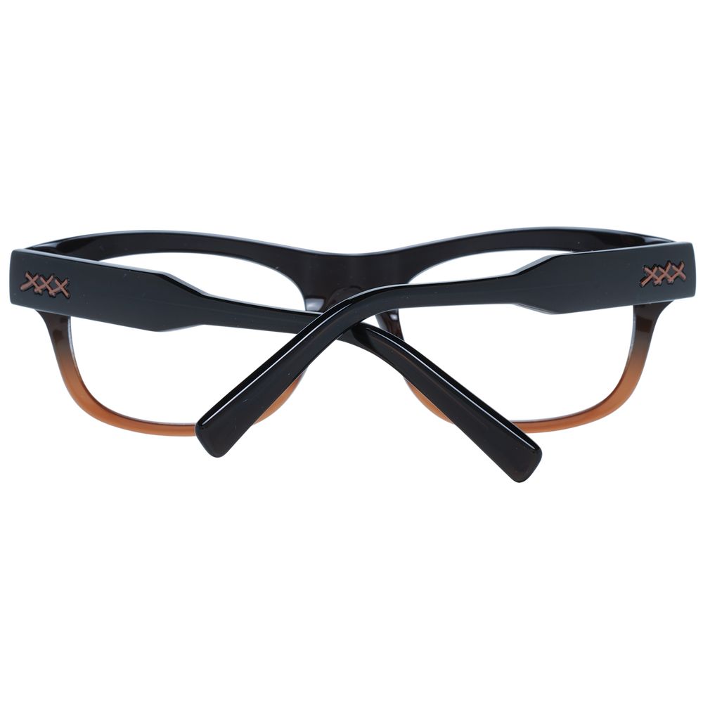 Ermenegildo Zegna Brown Plastic Glasses (Frames)