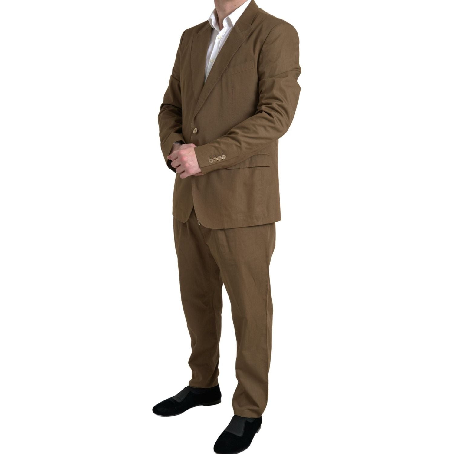Dolce & Gabbana Brown 2 Piece Single Breasted TAORMINA Suit