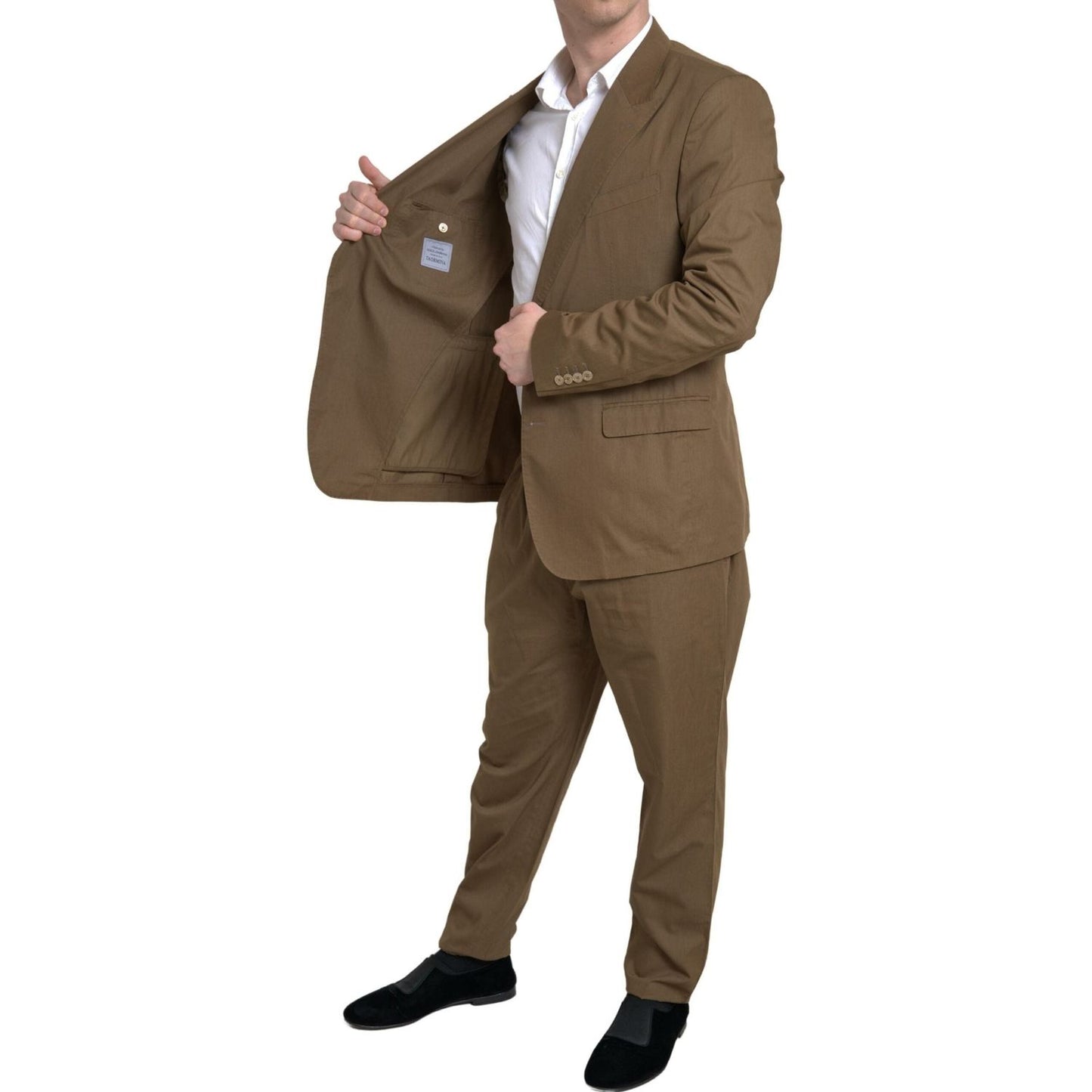 Dolce & Gabbana Brown 2 Piece Single Breasted TAORMINA Suit