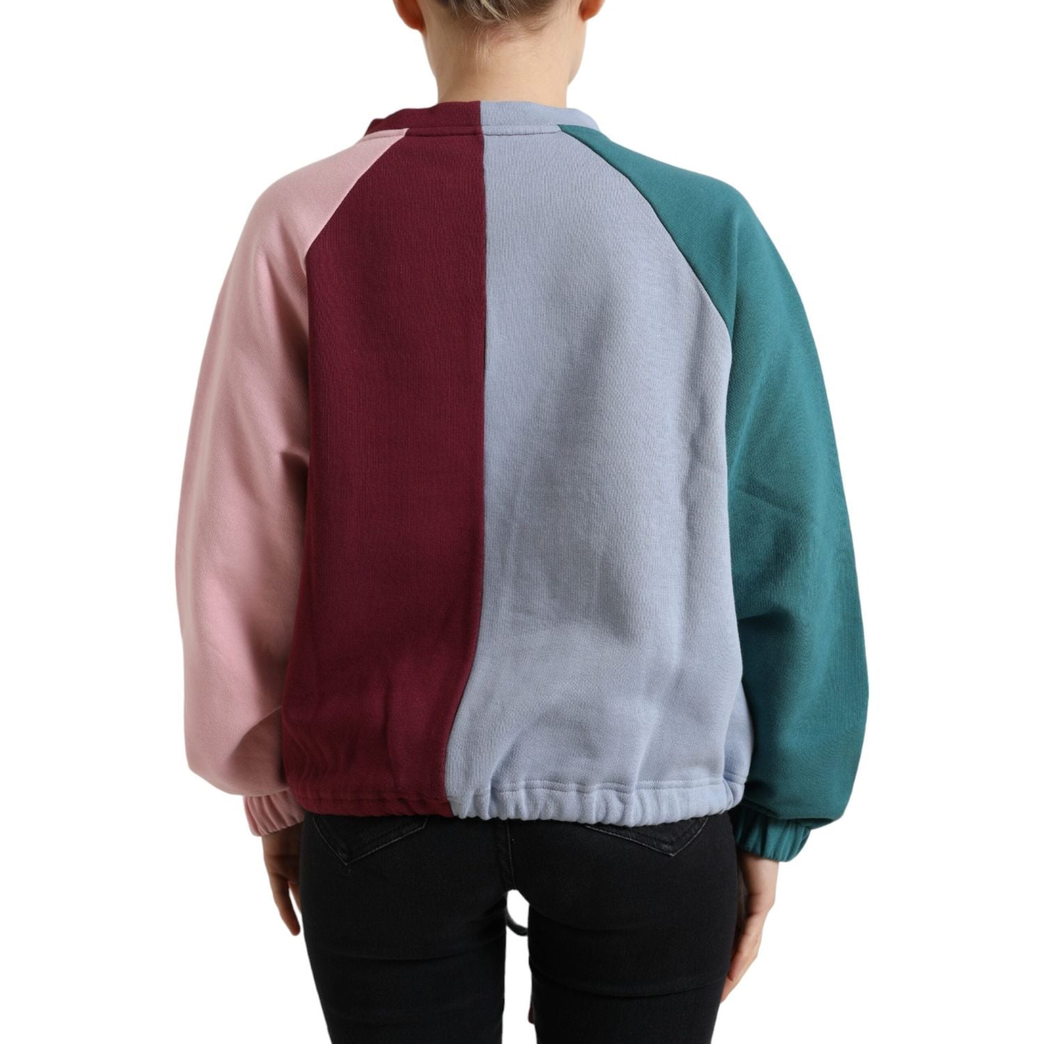 سترة قطنية أنيقة متعددة الألوان برقبة دائرية من دولتشي آند غابانا