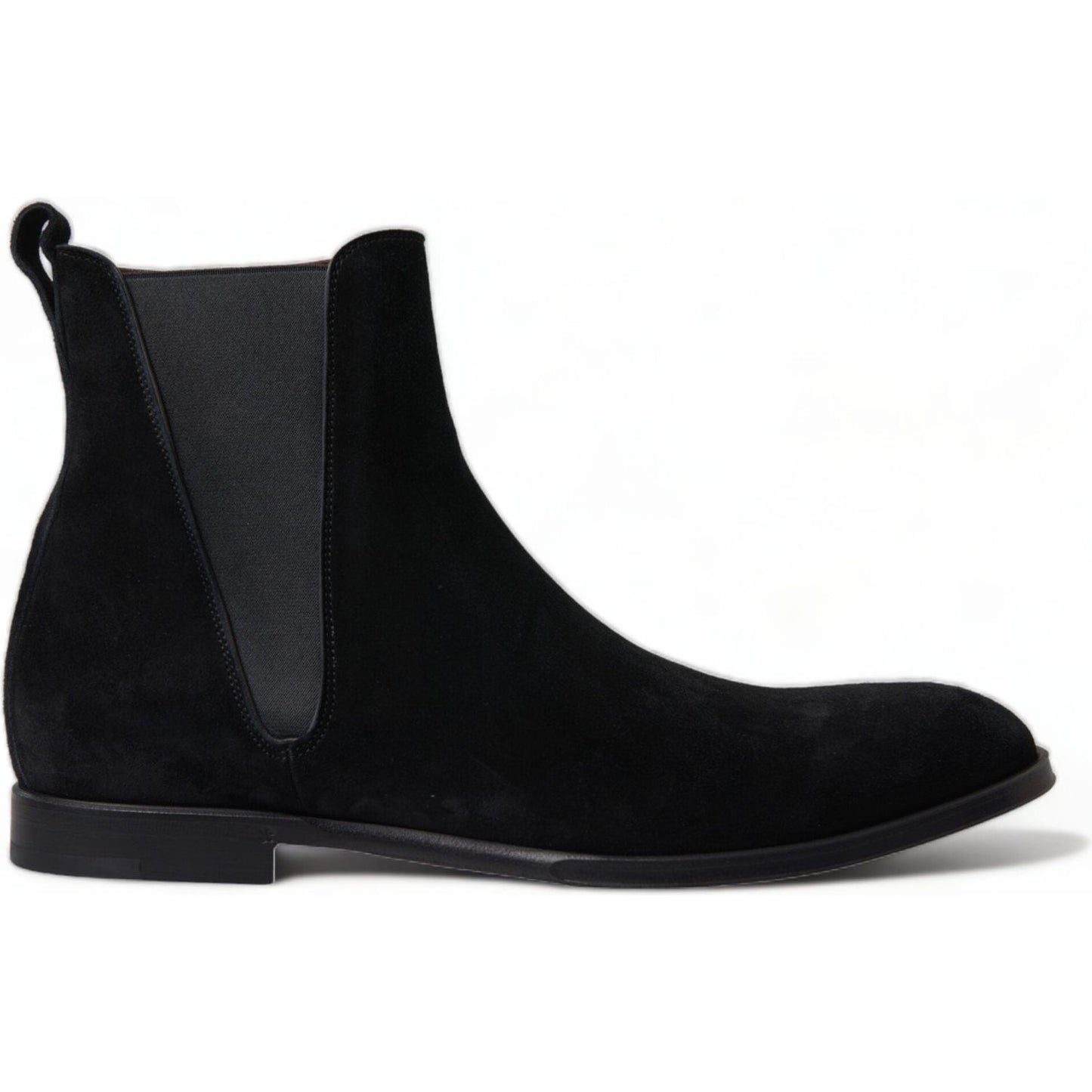 Dolce & Gabbana Black Suede Leather Mid Calf Men Boots Shoes MV5200-43