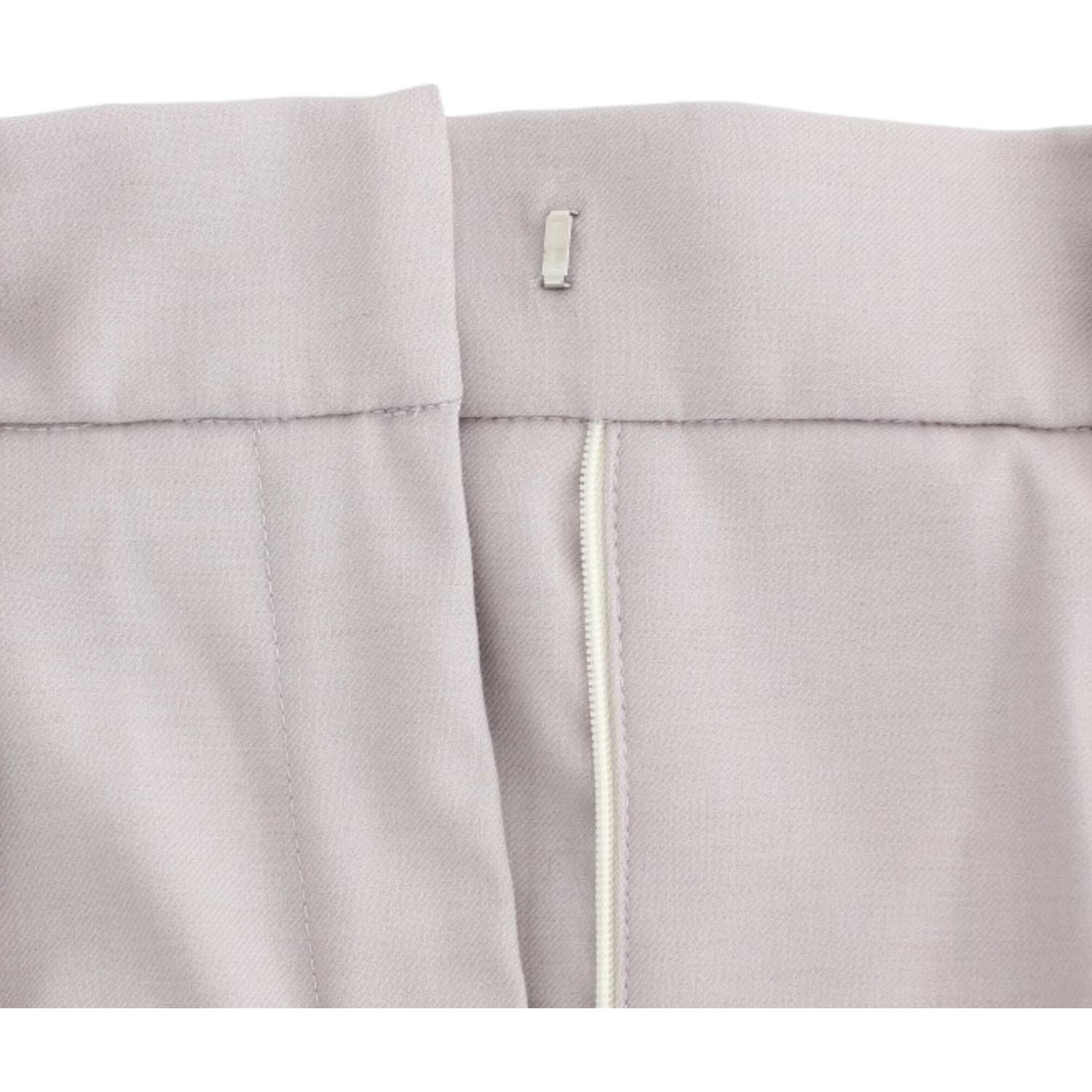 بنطلون رمادي بخصر مرتفع من كافالي