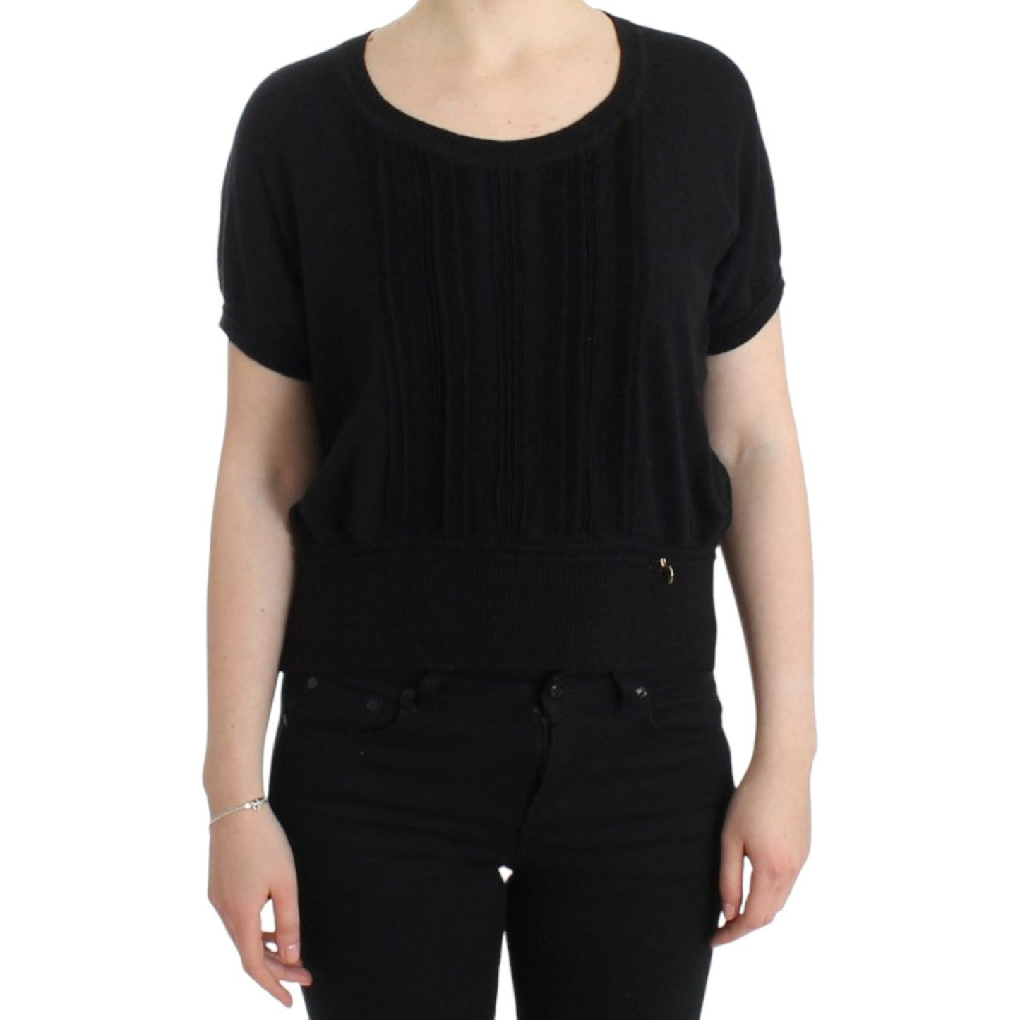 Cavalli Black short sleeved jumper SIG11608-1