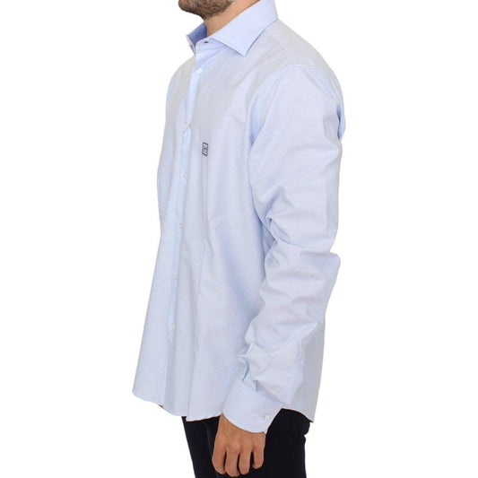 Cavalli Light blue cotton shirt SIG10098-1