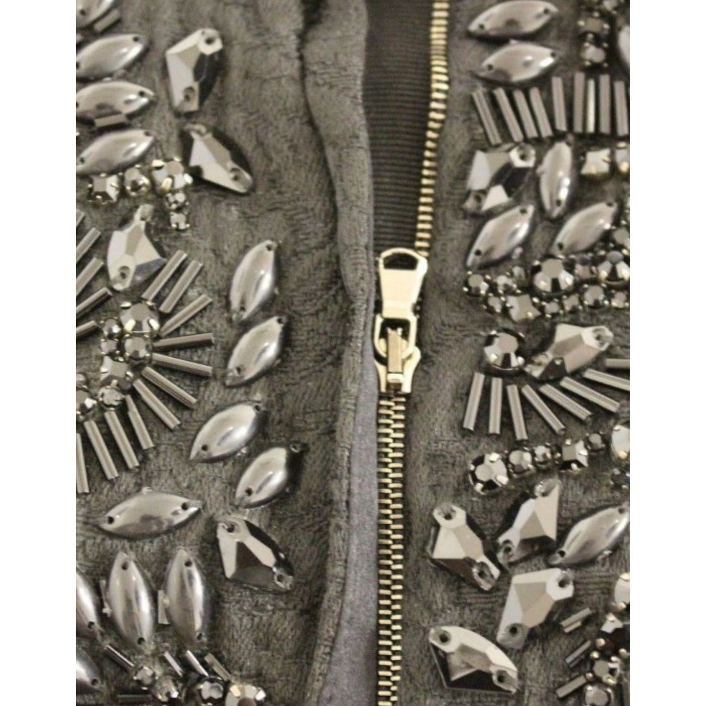 Dolce & Gabbana Black floral crystal embedded dress