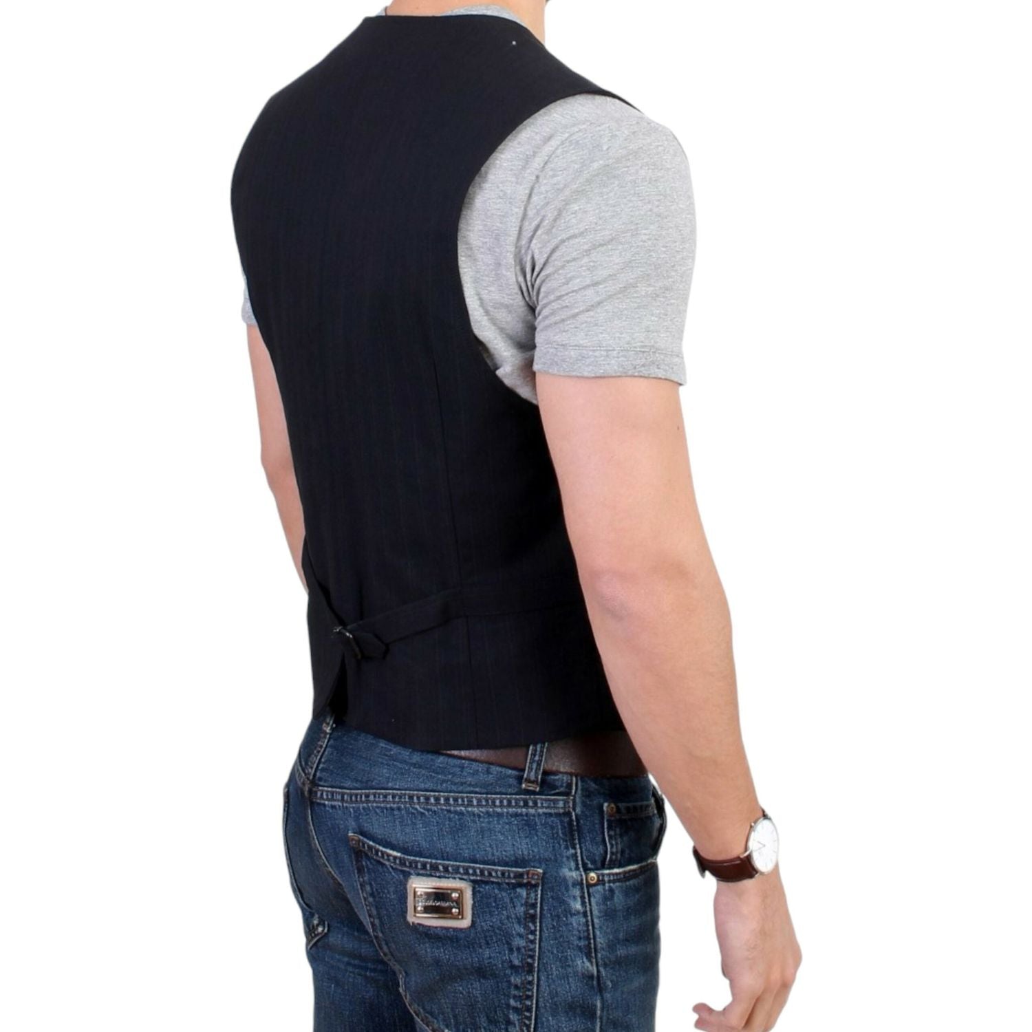 سترة كاجوال مخططة أنيقة من كوستيوم ناشيونال - مزيج من القطن