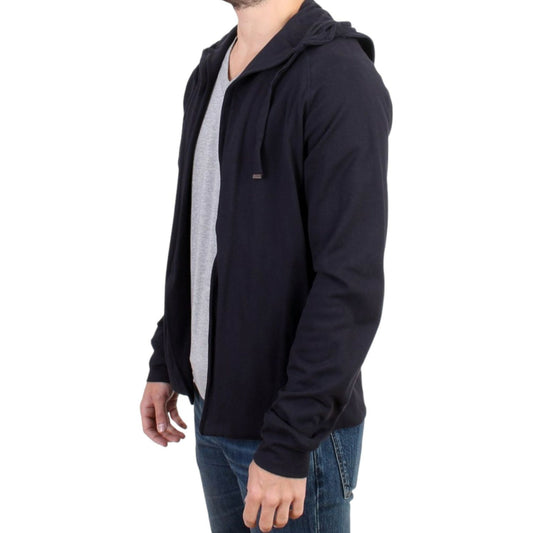 Costume National Blue hooded cotton sweater SIG10862-1