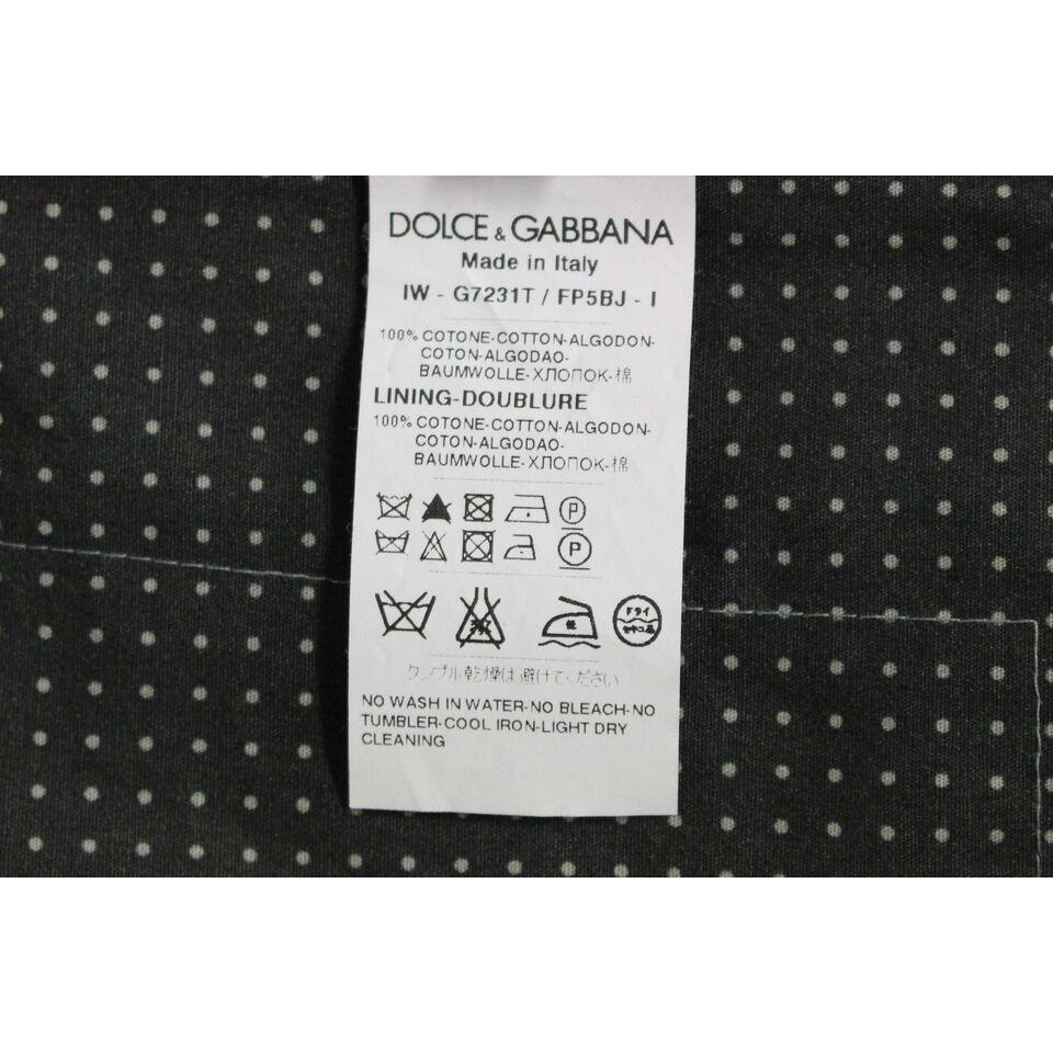 Dolce & Gabbana Gray Polka Dot Dress Vest Gilet Weste GSS15107-1