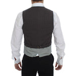 Dolce & Gabbana Gray Polka Dot Dress Vest Gilet Weste GSS15107-1