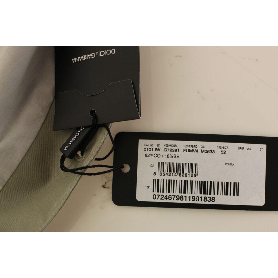 سترة أنيقة من القطن والحرير باللون البيج من دولتشي آند غابانا