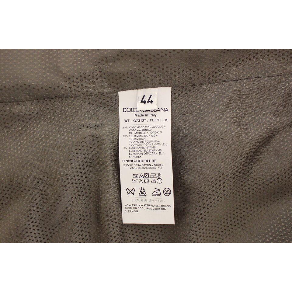 سترة أنيقة من القطن باللون البيج من دولتشي آند غابانا