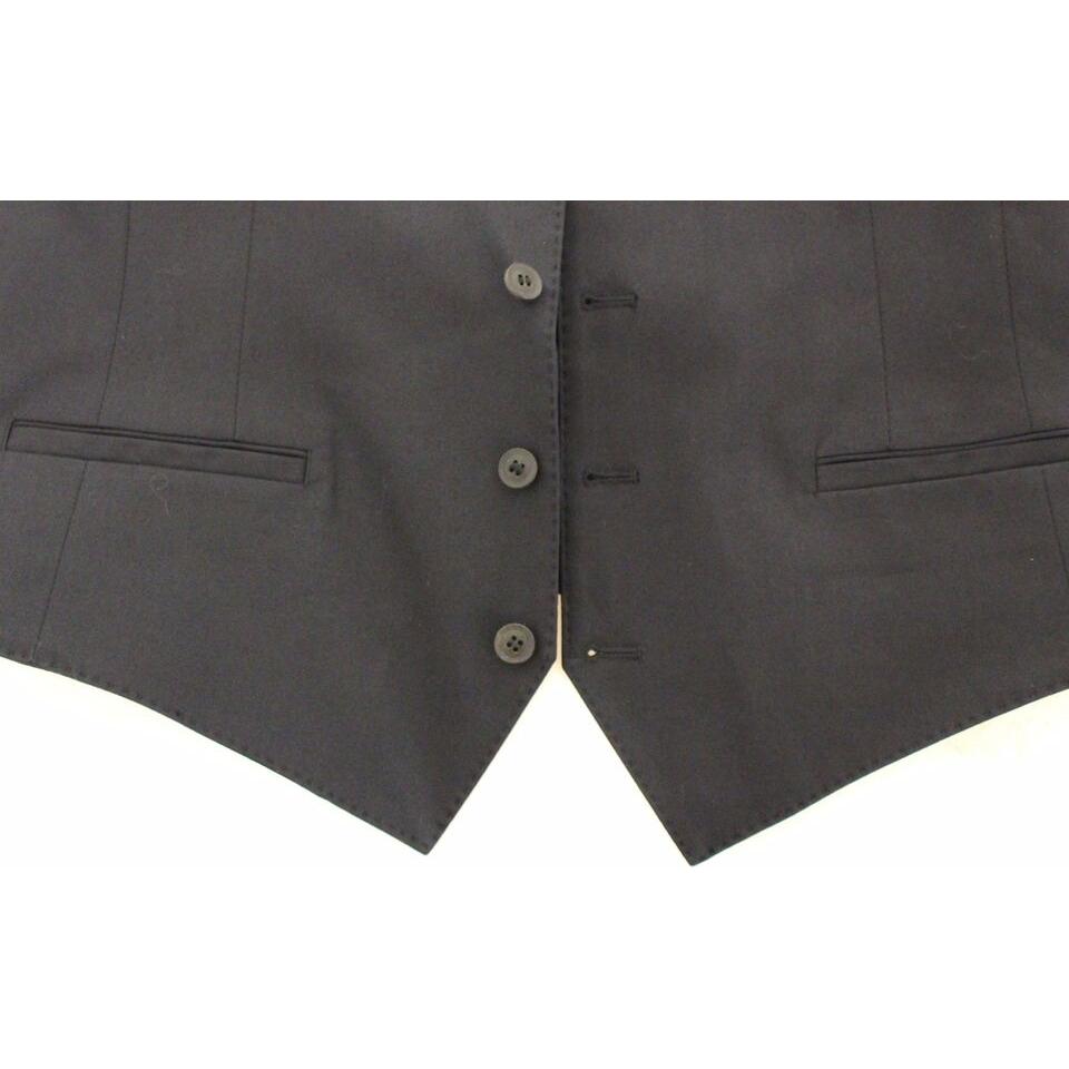 فستان دولتشي آند غابانا الأنيق المصنوع من القطن المرن باللون الأزرق