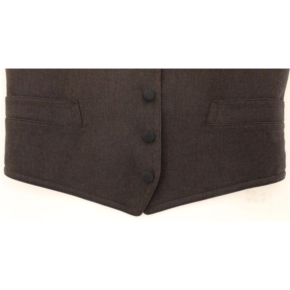 سترة أنيقة من مزيج القطن باللون البني من دولتشي آند غابانا