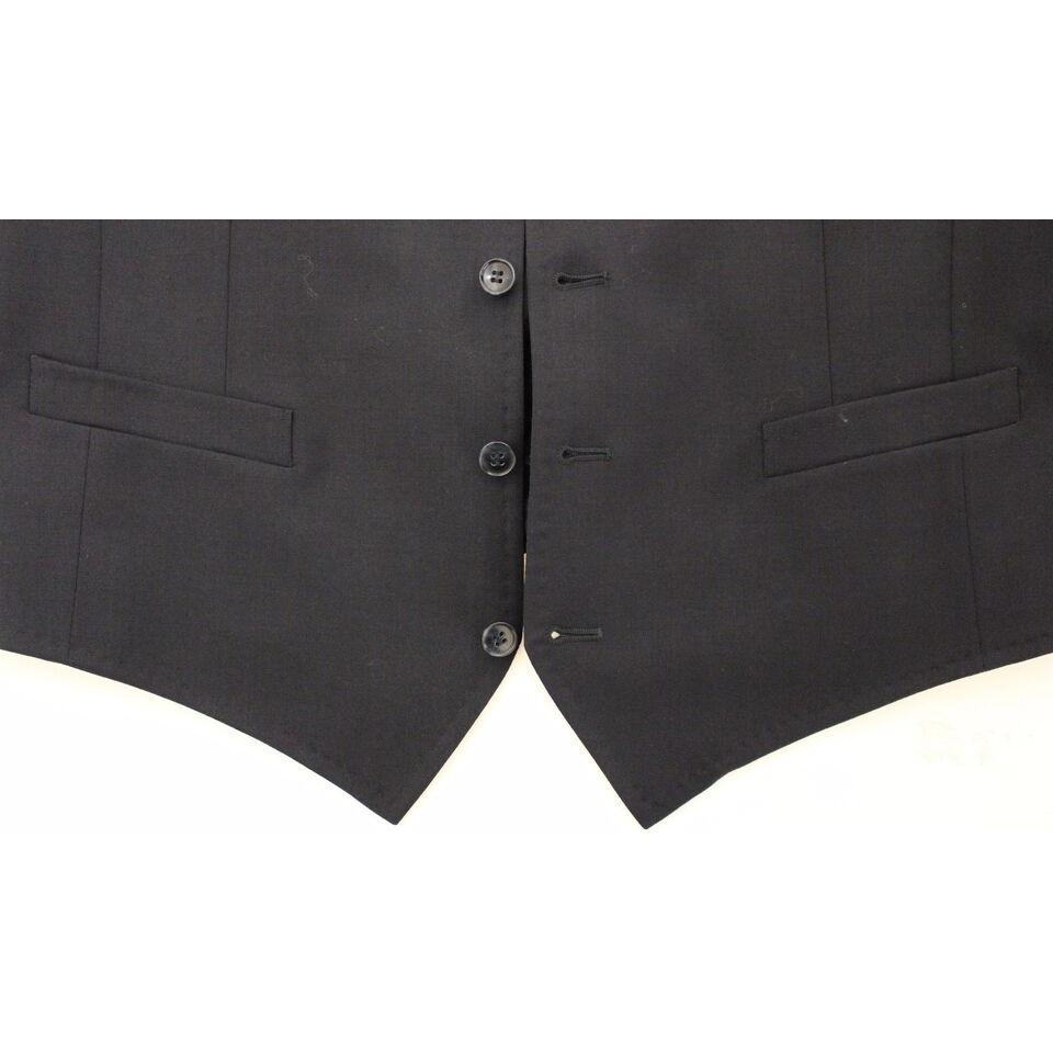 سترة أنيقة مخططة باللون الرمادي من دولتشي آند غابانا مصنوعة من الصوف والحرير