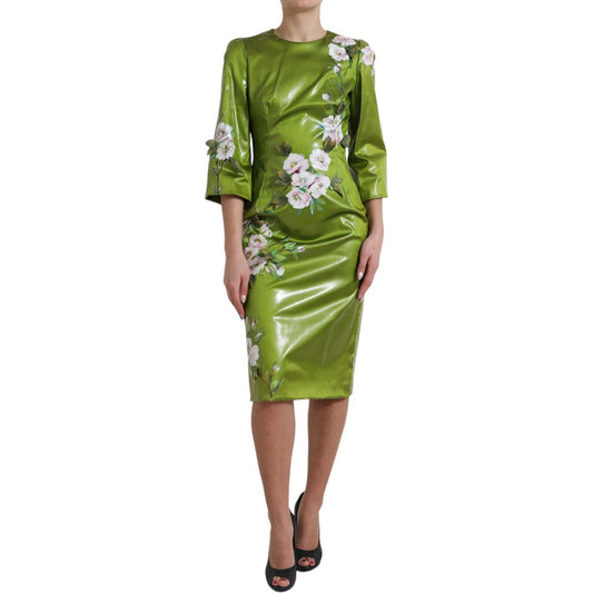 Dolce & Gabbana Floral Elegance Midi Sheath Dress DR28202-40