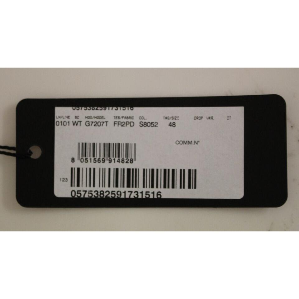 فستان دولتشي آند غابانا الأنيق المصنوع من الصوف المخطط باللون الرمادي