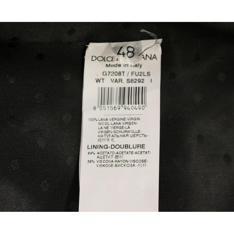 سترة رسمية أنيقة من الصوف باللون الرمادي من دولتشي آند غابانا