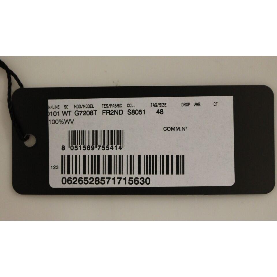 Dolce & Gabbana Gray Striped Wool Single Breasted Vest